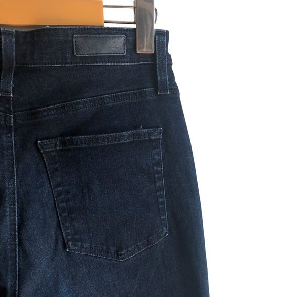 AG The Mila Ankle Sz 27 Super High Rise Skinny Frayed Crop Hem Dark Indigo Wash - Picture 4 of 16